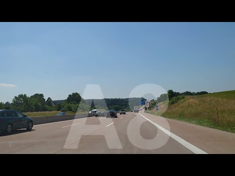 A8 Augsburg - Ulm #b17 #münchen #bayern 4k Driving Tour #a8 #highway #autobahn