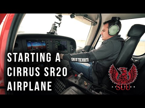 Cirrus SR20 Airplane Startup And Takeoff | Step By Step