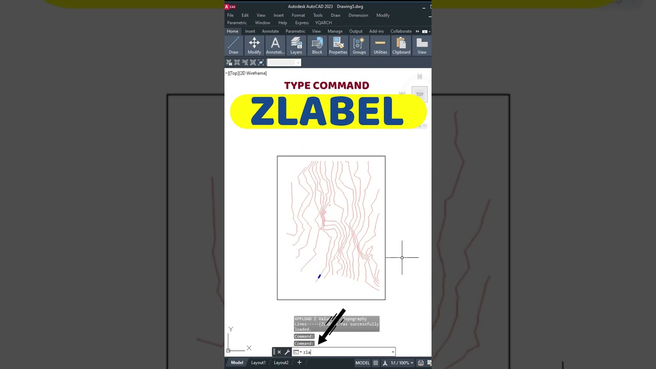 Auto Elevation on Contour in AutoCAD with 1 click