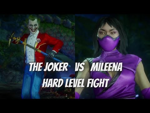 The Joker Vs Mileena - Hard Level Fight | MK 11
