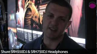 Video thumbnail for SHURE SRH550DJ & SRH750DJ DJ Headphone Comparison | agiprodj.com - NAMM 2012 by agiprodj