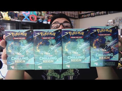 Opening Four Chilling Reign Pre Release Kits! Pokemon TCG
