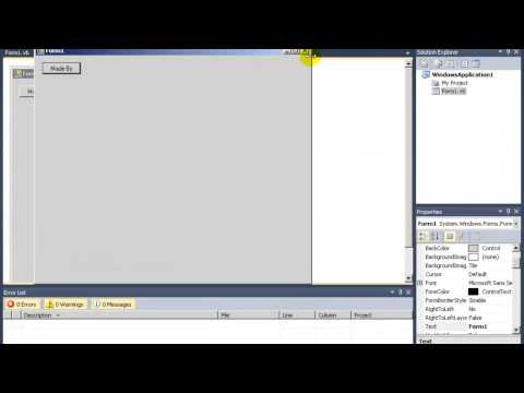 Visual Basic Tutorial 1 Message Box Listbox