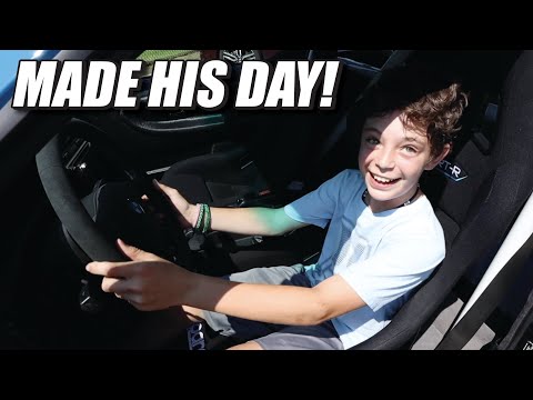 I LET HIM SIT IN HIS DREAM CAR! (E36 M3 Custom Steering Wheel Install)