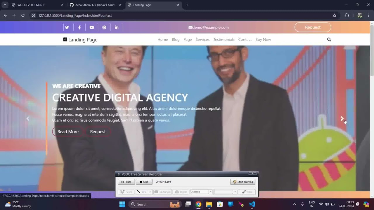 Task 1: Landing Page | Codsoft Internship
