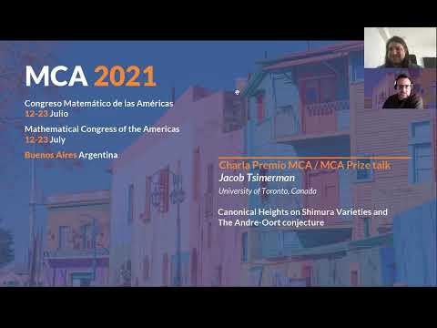 MCA Prize Lecture: Jacob Tsimerman (University of Toronto, Canada)