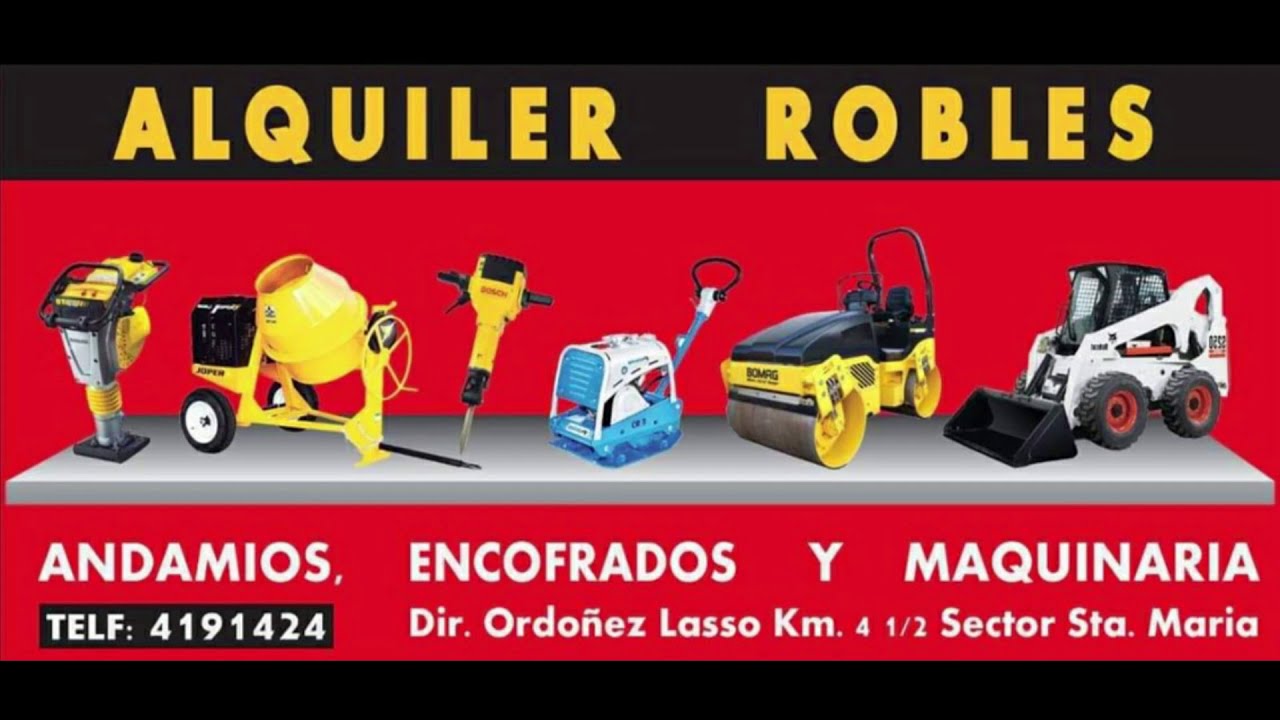 ALQUILER DE MAQUINARIA EN CUENCA