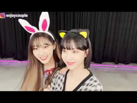 211010 enjoy couple | 너무 귀여워요 _ㅠ | Winter embarassing her self...