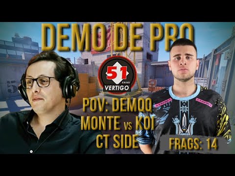 [PT] CS 2 -  zorlaK Analisa: PoV DEMQQ - MONTE vs KOI - VERTIGO (CT-SIDE) [Demo de Pro]