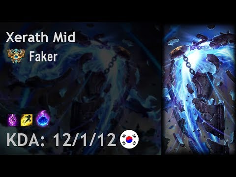 Xerath Mid vs Azir - Faker - KR Challenger Patch 8.3