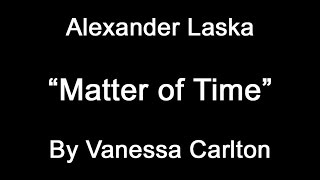 Vanessa Carlton, &quot;Matter of Time&quot; (Piano Instrumental)