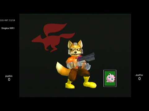 GSS 87 SSBM - pushin (Fox) vs. JoeFro (Puff, Sheik) - Melee WR1
