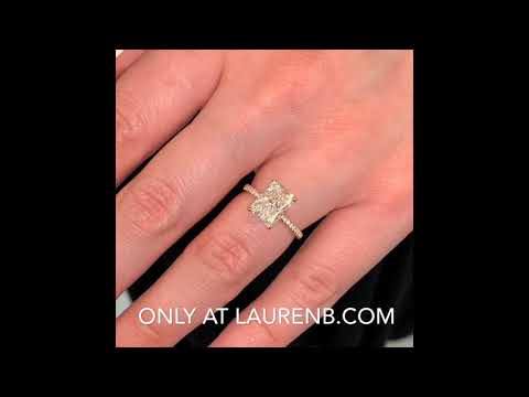 2.5 ct Radiant Cut Diamond Rose Gold Signature Wrap