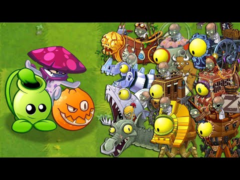Plants Vs Zombies 2 Final Boss - Team RANDOM Plants Power-Up! vs PvZ2 All Bosses Fight