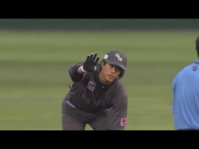 【2回表】反撃の狼煙!! マリーンズ・岡大海 走者一掃の3点タイムリー2ベースヒット!!  2024年6月21日 福岡ソフトバンクホークス 対 千葉ロッテマリーンズ