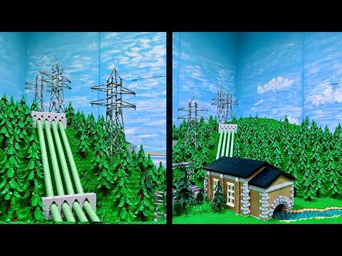 Das Wasserkraftwerk - Bau einer LEGO Stadt Teil 320.