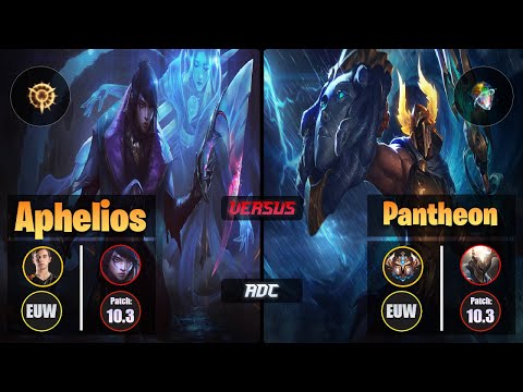 Caps APHELIOS (ADC) [Press the Attack] VS PANTHEON - Challenger EUW Patch 10.3