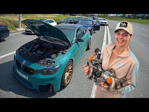 Stavljamo Nove Turbine na F80 M3 pa ga Ne Mozemo Upalit 3 Dana!!!