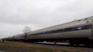 preview picture of video 'Amtrak's Heritage # 66 leads Amtrak Train 301 @ 79mph!!!! (11/27/2011)'