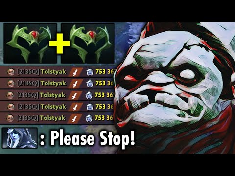 MOST OP BUILD!! WRAITH BAND PUDGE NONSTOP DELETE DROWRANGER SAFELANE CARRY | GENIUS PUDGE