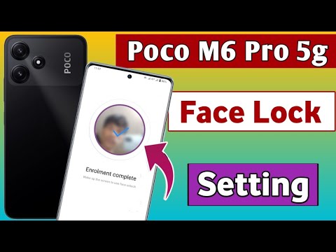 How To Set Screen Face Lock In Poco X5 Pro | Poco m6 pro 5g me face lock kaise lge/face lock Setting