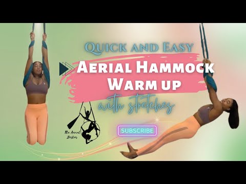 AERIAL HAMMOCK WARM UP AT HOME |Quick and Easy | Beginner Friendly | The Aerial Besties