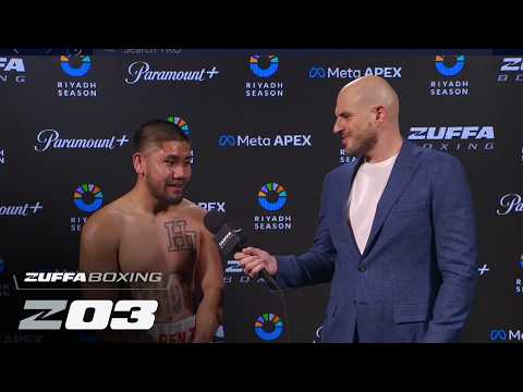 Jaybrio Pe Benito's post-victory interview: Zuffa Boxing 03, Feb. 15, 2026