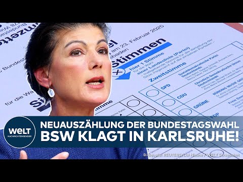 DEUTSCHLAND: Wagenknecht macht Ernst! BSW geht wegen Bundestagswahl zum Verfassungsgericht