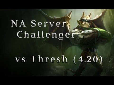 NA Server Challenger Galio Support vs Thresh Season 4 (4.20) League of Legends LoL Pro SoloQ