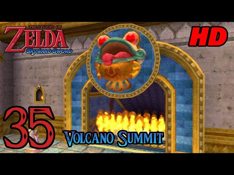 Zelda Skyward Sword HD 60FPS 100% Walkthrough - Part 35 - Eldin Volcano Summit | Scrapper Escort