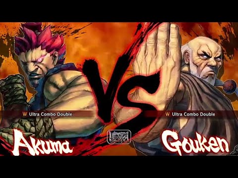 Akuma vs Gouken (HARDEST AI) ULTRA STREET FIGHTER IV