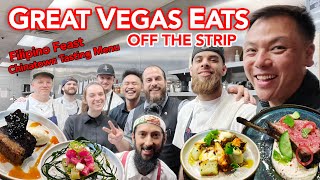 Great Eats in Vegas Off Strip! Oxtail Soup Filipino Feast and Top Vegas Tasting Menu in Chinatown!