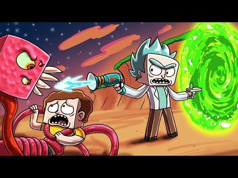 Minecraft - RICK AND MORTY MOD! (MeeSeeks & Portal Gun)