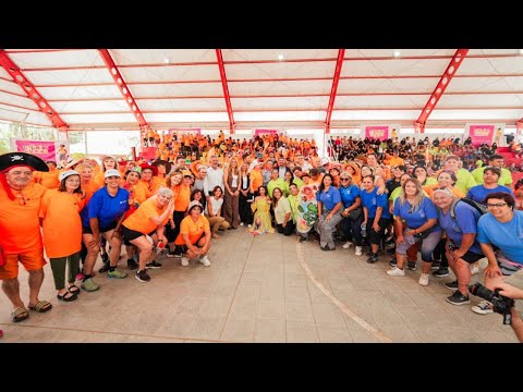 Orrego visitó una colonia de verano en Rawson y destacó el valor social del programa