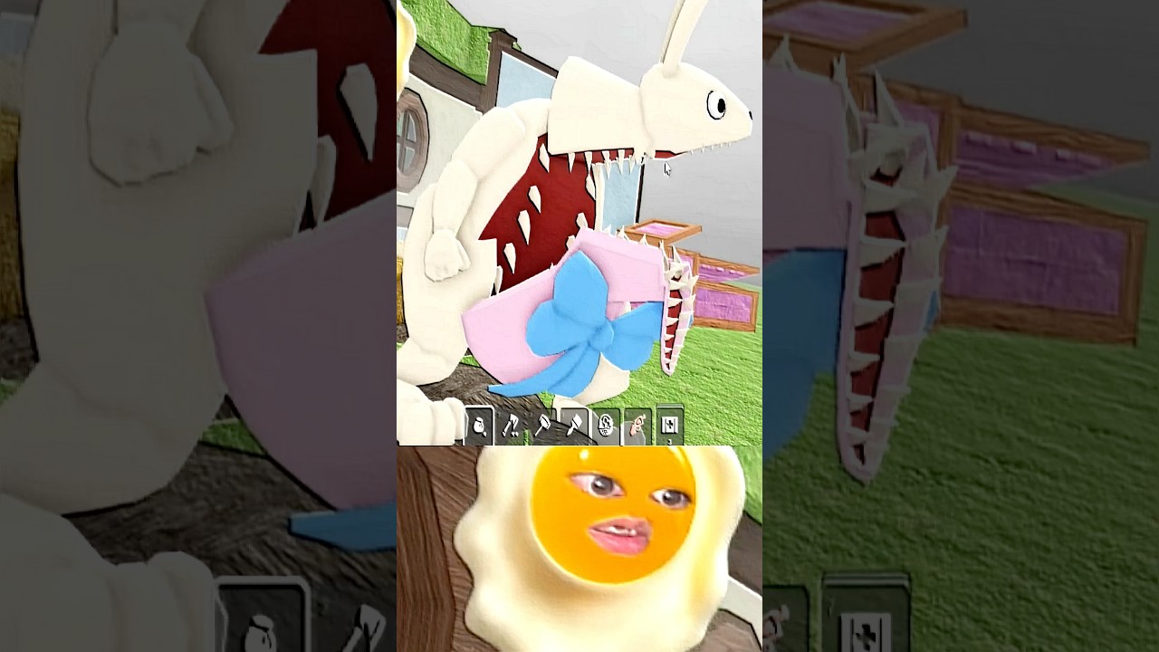 ウサギにブチギレられたまご #99nightintheforest #マエスケ大好き家族 #shorts