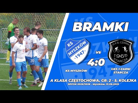 5. kolejka A KLASA 2025/26: KS Myszków - GKS Czarni Starcza 4:0