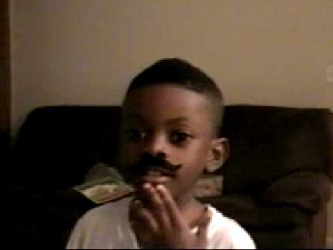 4 year old with a mustache
