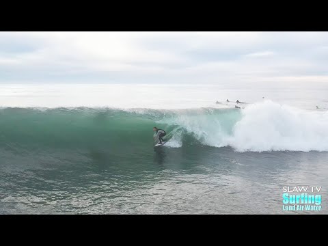 Zeke and Skip McCullough Surfing Rare San Diego Reef on 01-07-2023
