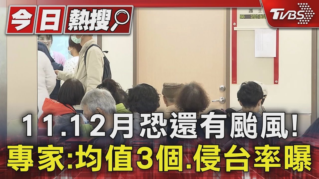 11、12月恐還有颱風! 專家:均值3個、侵台率曝