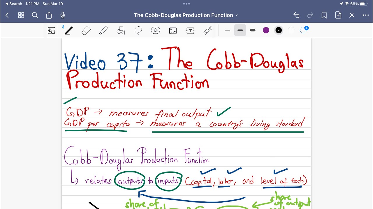 The Cobb-Douglas Production Function - Simply explained!