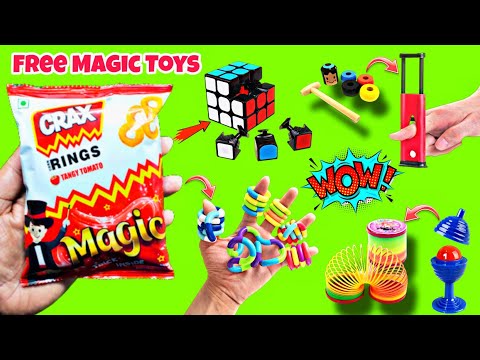 🤩 Crax Rings Magic Trick Toys Inside Unboxing 😍 | Snacks Unboxing | Free Gifts Inside 🤩🔥