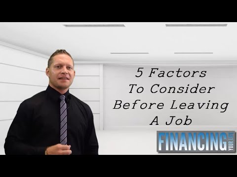 , title : '5 Factors to Consider Before Leaving Your Job