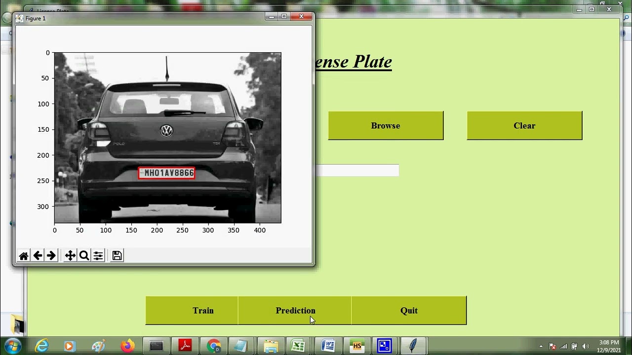 License Plate number Recognition using machine learning project
