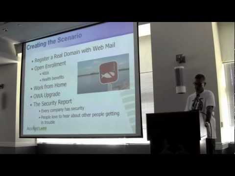 HouSecCon 2012 - Advanced Phishing Techniques (Martin Bos and Eric Milam) Part 1