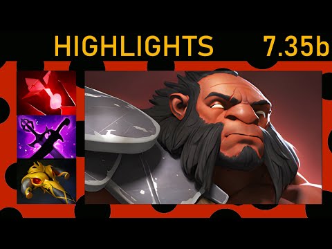 ⭐Axe 20+ Kills! Offlane Highlights 7.35b - Dota 2 Top MMR