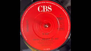 Bangles - What I Meant To Say (1988)