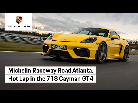 Onboard the Porsche 718 Cayman GT4 at Road Atlanta.