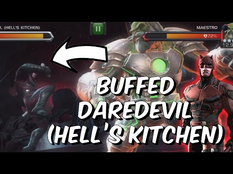3 Star BUFFED Daredevil VS Act 4 Maestro Boss & 6 Star Invisible Woman - Marvel Contest of Champions