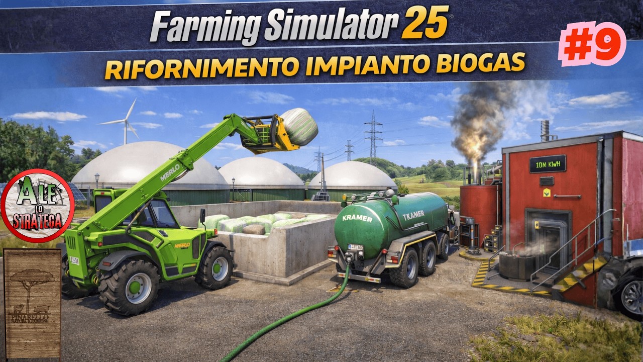RIFORNIMENTO IMPIANTO A BIOGAS || FARMING SIMULATOR 25 gameplay ITA || ETRURIA #9