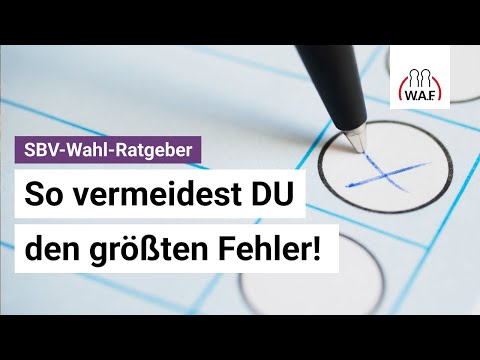 SBV Wahl 2026: Dieser Fehler kann dich teuer zu stehen kommen!